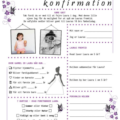 konfirmation_sommerfugl_pige Fremtidsquiz til konfirmation med sommerfugl i lilla