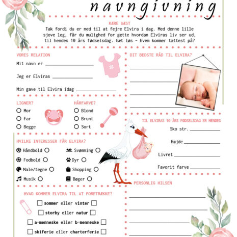 Navngivning_blomst_navn Fremtidsquiz til navngivning med rosa blomster