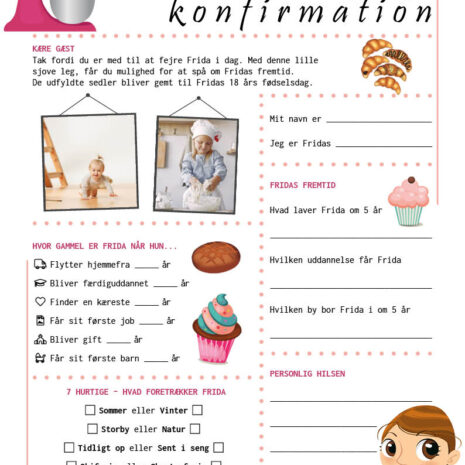 konfirmation_bager_pige Fremtidsquiz til konfirmation med bager tema