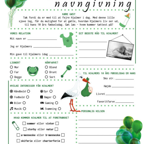 Navngivning_balloner_dreng Navngivningsquiz med grønne balloner
