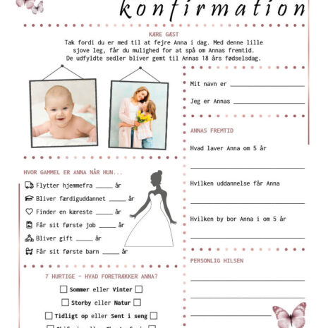 konfirmation_rosegold_pige Fremtidsquiz til konfirmation i rosegold opsætning