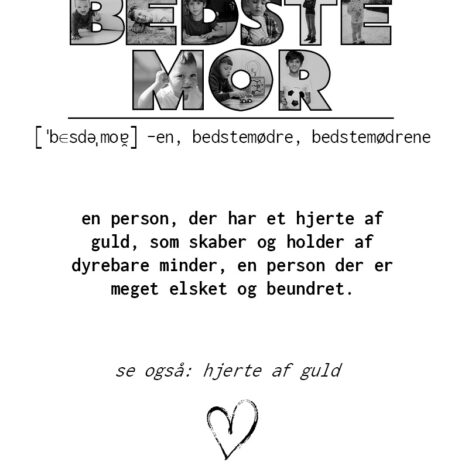 familieplakat-bedstemor-SH familieplakat - bedstemor (sort/hvid)