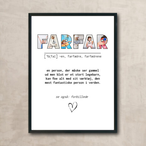 familieplakat - farfar