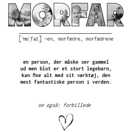 familieplakat-morfar-SH familieplakat - morfar (sort/hvid)