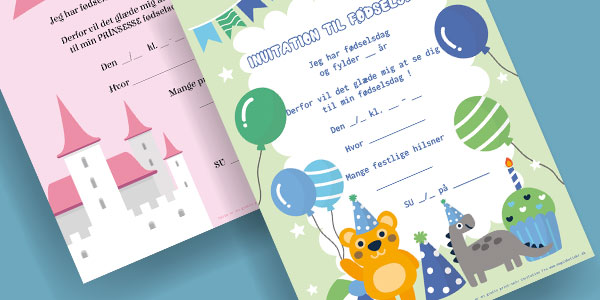 Rettsmedicin ring Dusør Børnefødselsdag invitation - dowonload gratis ⋆ Magiske Tider