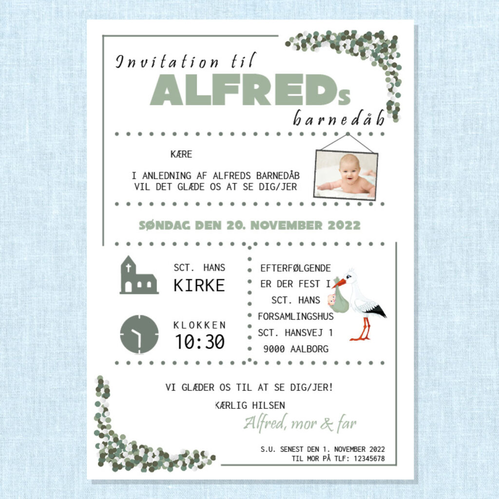 Underholdning til Barnedåb med egne billeder ⋆ Magiske Tider