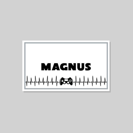 bordkort-gamer-KONFI_dreng-ramme Klistermærker med gamer tema