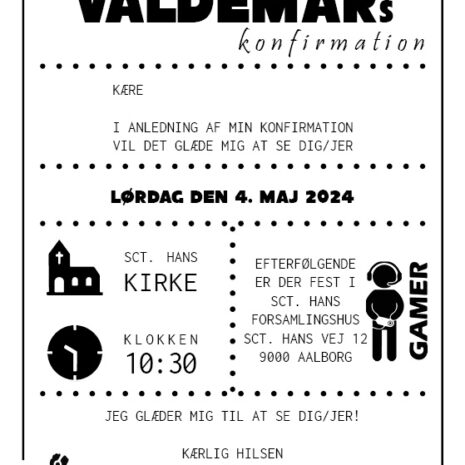 invitation_gamer med ramme_dreng invitation_gamer med ramme_dreng