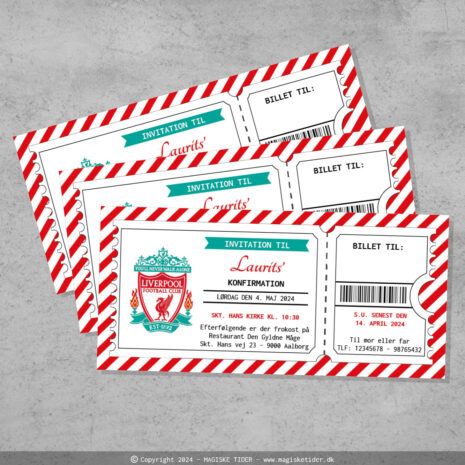 invitation_billet-Liverpool-ramme Invitation til konfirmation – fodboldklub tema