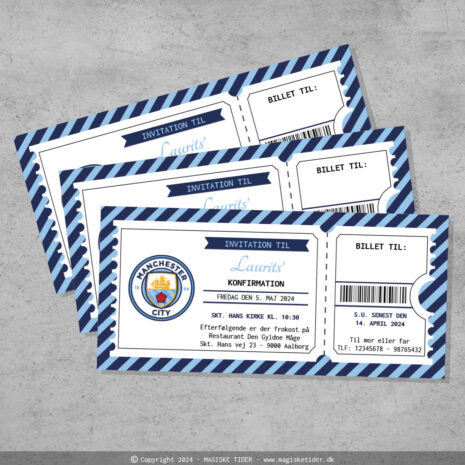 invitation_billet-Man city_dreng-ramme Invitation til konfirmation – fodboldklub tema