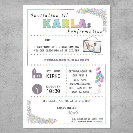 invitation_konfetti-pastel regnbue_pige-ramme