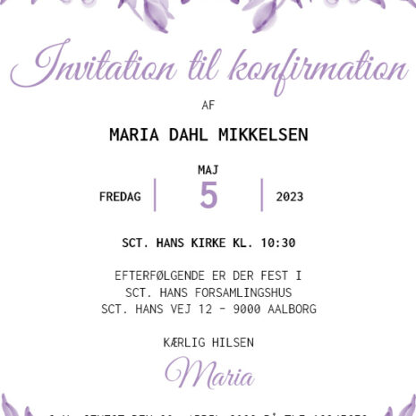 invitation_lilla blomst_pige invitation_lilla blomst_pige