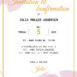 Invitation til konfirmation i design med vandfarve i pink nuancer