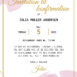 Invitation til konfirmation i design med vandfarve i pink nuancer