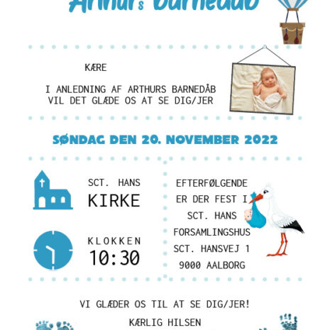 invitation-barnedåb_luftballon-blå_dreng Invitation til barnedåb med blå luftballon