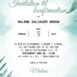 Invitation til konfirmation i grønt bladdesign