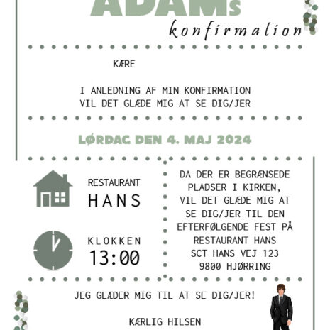 invitation (uden kirke)_konfetti-grøn_dreng invitation (uden kirke)_konfetti-grøn_dreng