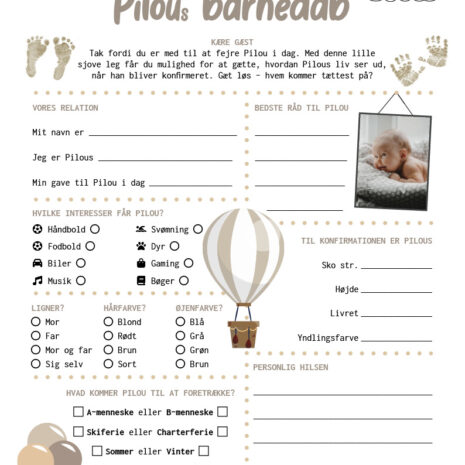 barnedåb_luftballon-beige_dreng Fremtidsquiz til barnedåb med beige luftballon