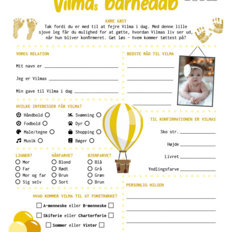 barnedåb_luftballon-gul_pige Fremtidsquiz til barnedåb med gul luftballon