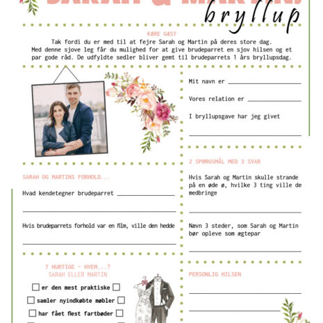 bryllup-sommerblomst Fremtidsquiz til bryllup med sommerblomster