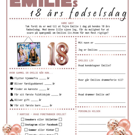 18år_rosegold_pige Fremtidsquiz til 18 års fødselsdag i rosegold tema