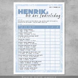 TIP en 13'er | Fødselsdag | Blå