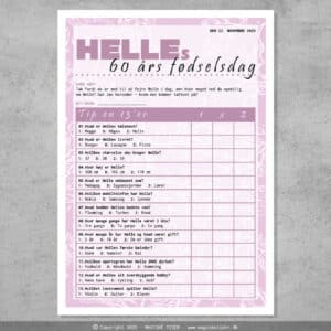 TIP en 13'er | Fødselsdag | Lilla