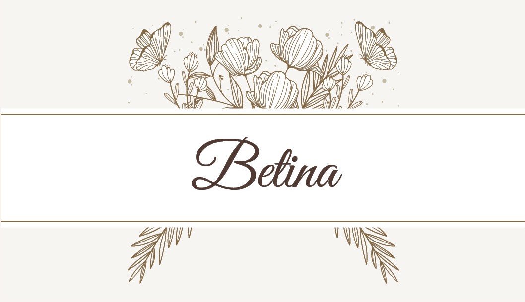 Bordkort | Beige Blomstereng (Trykt og leveret) - Billede 2