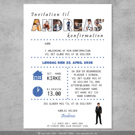 invitation (uden kirke)_navn_dreng-ramme